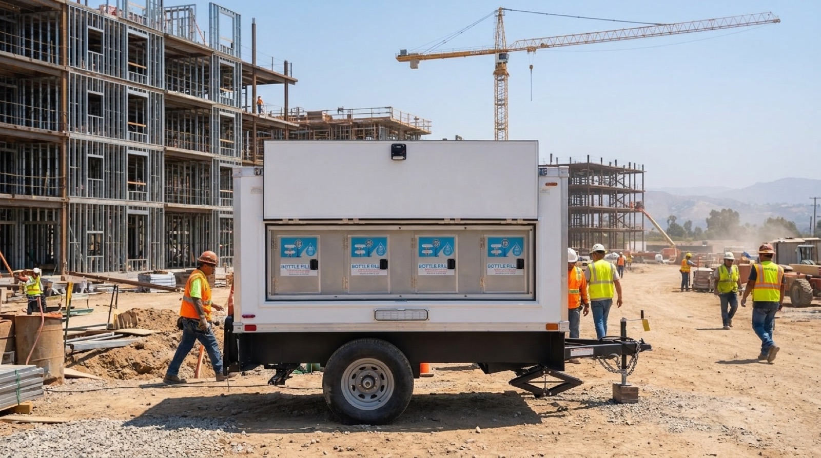 Inland LA construction runs through real summer heat